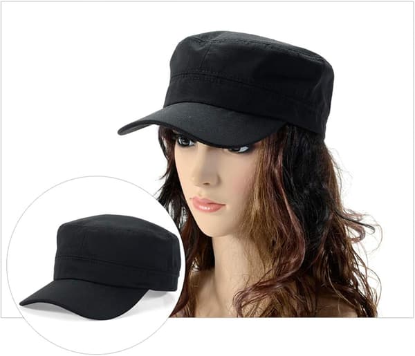 Klassisk bomullsbaseballcaps for menn og kvinner - Flat Baseball Cap