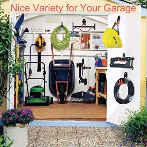 Garage väggkrokar, dubbel typ för garage, bekväm krokförvaring