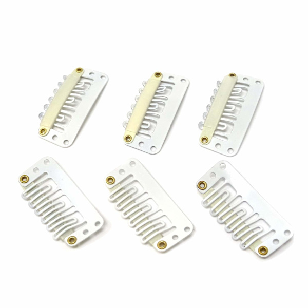 50 stk. 6 tænders U-formede clips til hårextensions - 3,3 cm/1,3 tommer