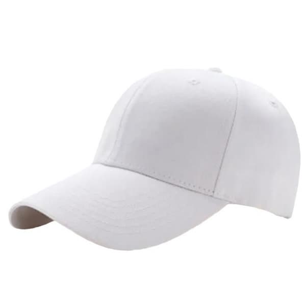 Vit keps sport strapback kardborre vit one size