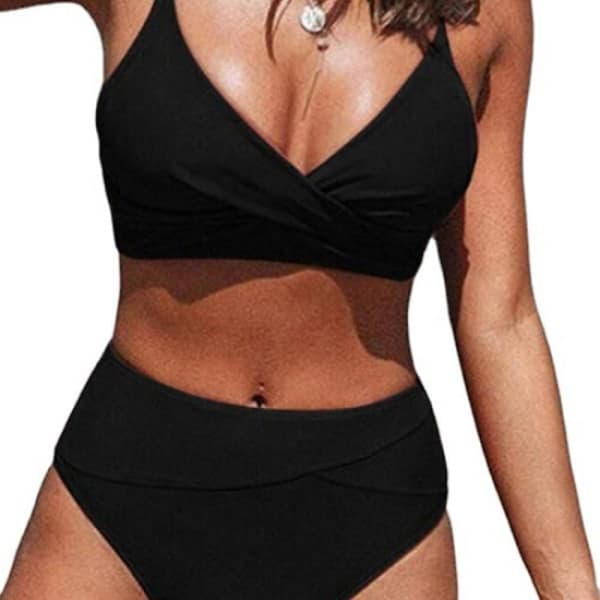 L badedrakt for kvinner Retro Bikini Badedrakt Bikini Sommerbadedrakt