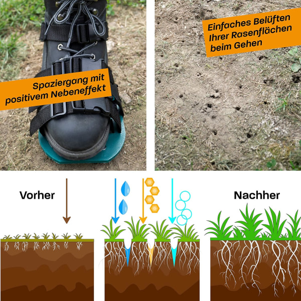 Gressplenlufter - Manuell scarifier - for enkel lufting av plener