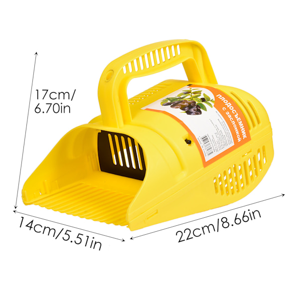 Muovimarjanpoimintatyökalu Mustikkaharava Kauhat Ergonomisella Kahvalla