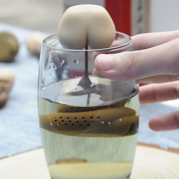 Bajs Te Sil, Löst Blad Infuser Silikon Te Läcka Nät Rolig