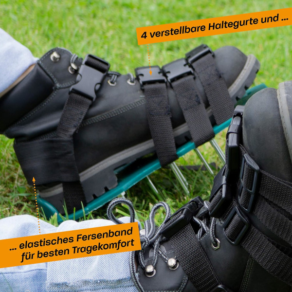 Gräsluftare - Manuell vertikalskärare - för enkel luftning av gräsmattor