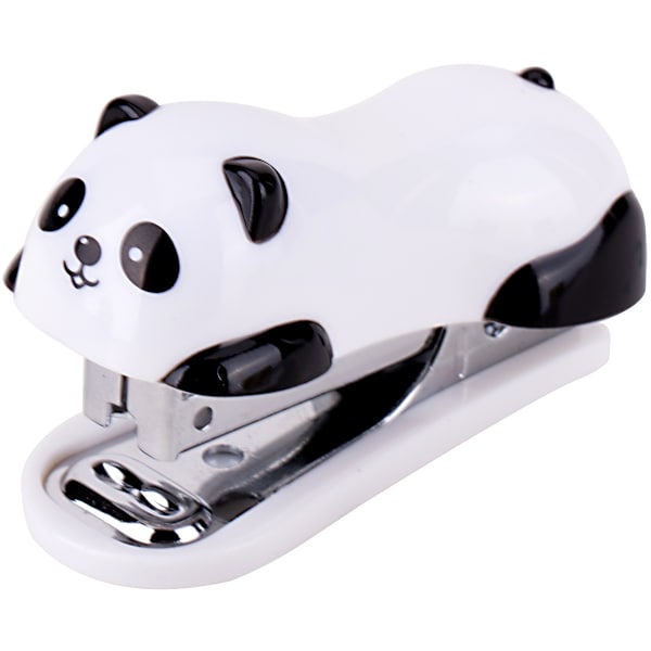 Mini söpö panda työpöydän niittaaja, toimiston niittaaja, 12 arkin kapasiteetti