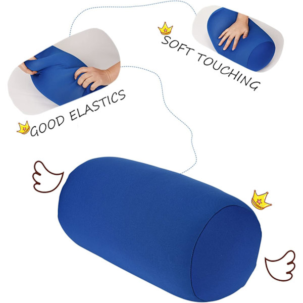 Mini Microbead Ryggkudde för Soffa, Säng, Kontor, Bil, Resa Blå