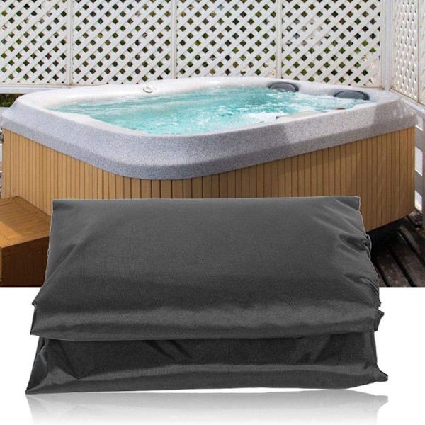 Square Outdoor Spa vanntett polyester badestamp deksel (218*218*30