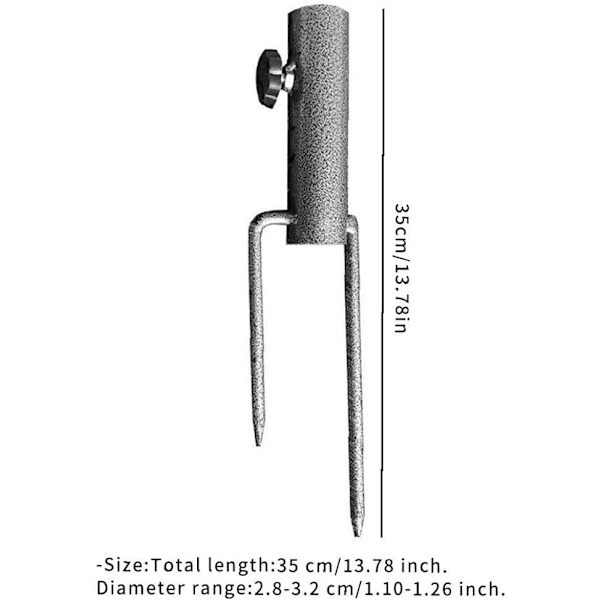 Parasollstativ Hageholder Sandy Beach Anchor Solskjerm Basic Ac