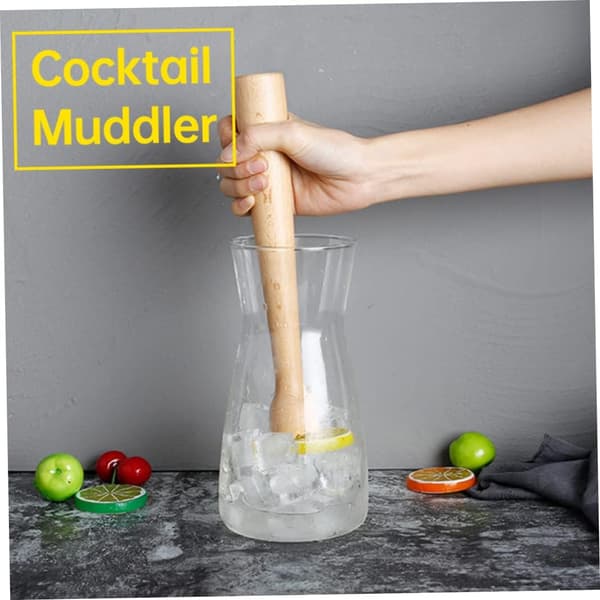 Cocktail Muddler - Baaripuinen Mojito-survin, Jäänmurskain, Bartman