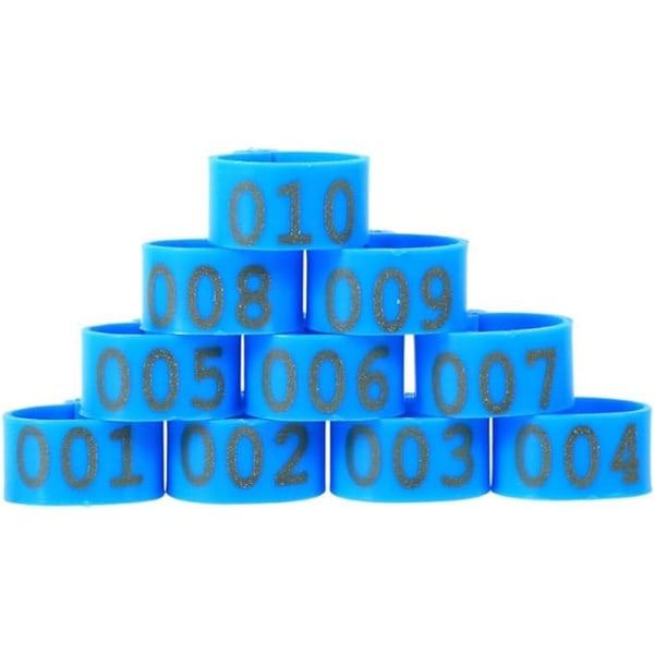 100 stk./pose 20MM 001-100 Nummererede Plastik Fjerkræ Multifarvet Gås