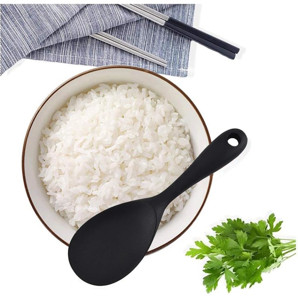 Serveringssked, 2 set risserveringssked, silikonskökredskap