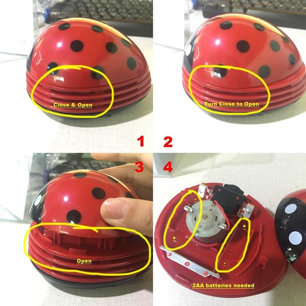 (Vihreä) Mini-johdoton pöytäharja, pöytäimuri