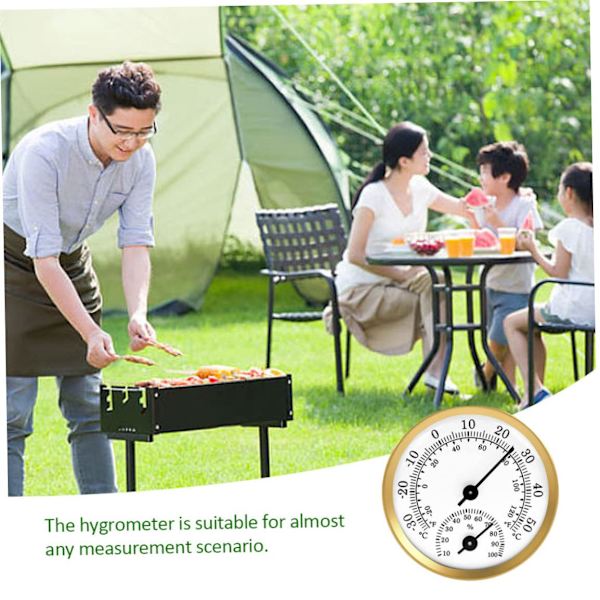 2 stk. til drivhus guld hygrometer pointer temperatur fugtighed