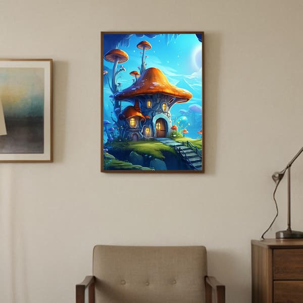 30*40CM 5D Diamantmaleri Værktøjssæt, Fuld Bore, Svampehus