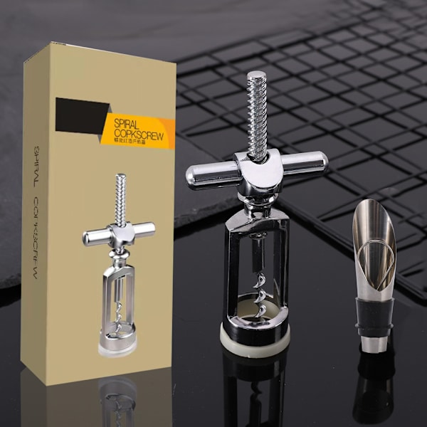 Cross Corkscrew Vinåbner - Manuel Vinproptrækker Og Øl Ca