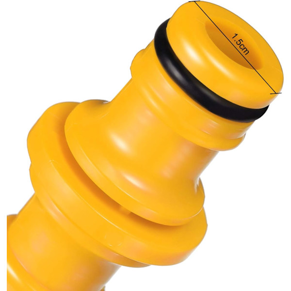 6 stk. dobbelt haneslangekoblinger Slangefittings til samling af have