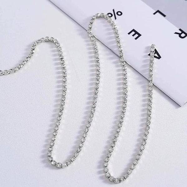 Rhinestone Lang Halskæde Krystal Halskæde Sexet Krops Smykker til W