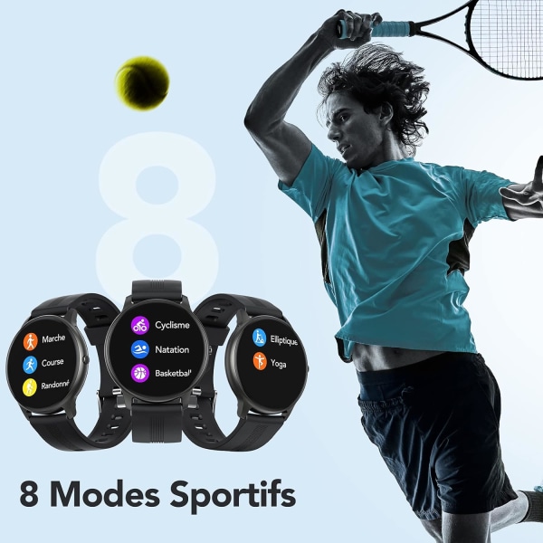 Smartwatch för män, Smart Watch Bluetooth 5.0 Sport Vattentät IP