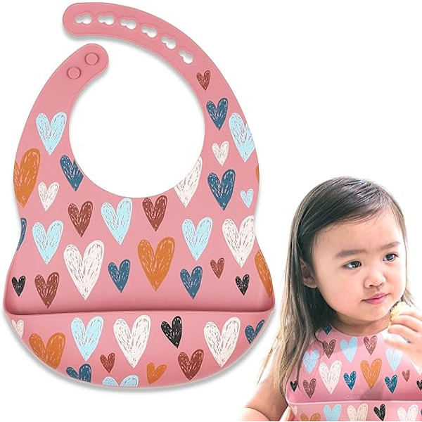 Silikon Bibs for Babyer | Komfortable Vanntett Bibs for Jenter og Gutter