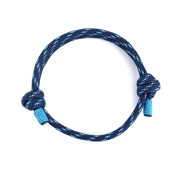 Handgjord tygarmband rep herr armband minimal svart