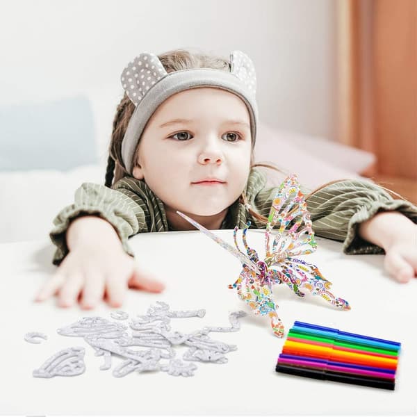 3D-puslespill DIY håndverkssett for barn, jenter og gutter 6-12 år - Beste G