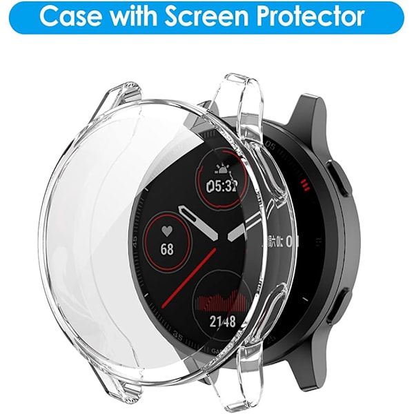 3-pak suojakotelo, yhteensopiva Garmin Vivoactive 4S/Venu -laitteiden kanssa