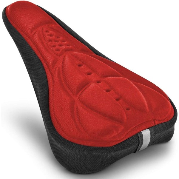 Bike saddle cover with padded gel pad - Ergonomic and flexible fo