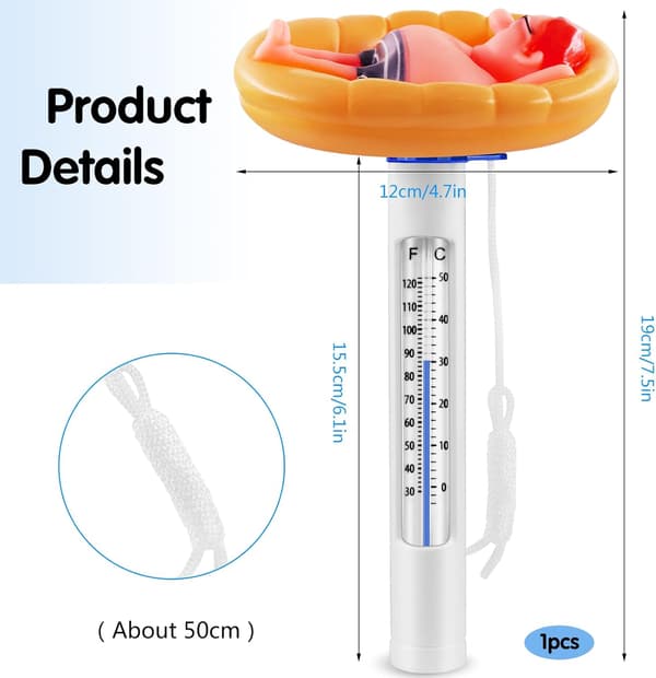 Flytande pooltermometer, flytande pooltermometer