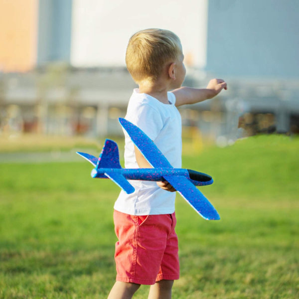 4-pack handkastade flygplan glidflygplan leksaker för barn, skumflygplan för barn