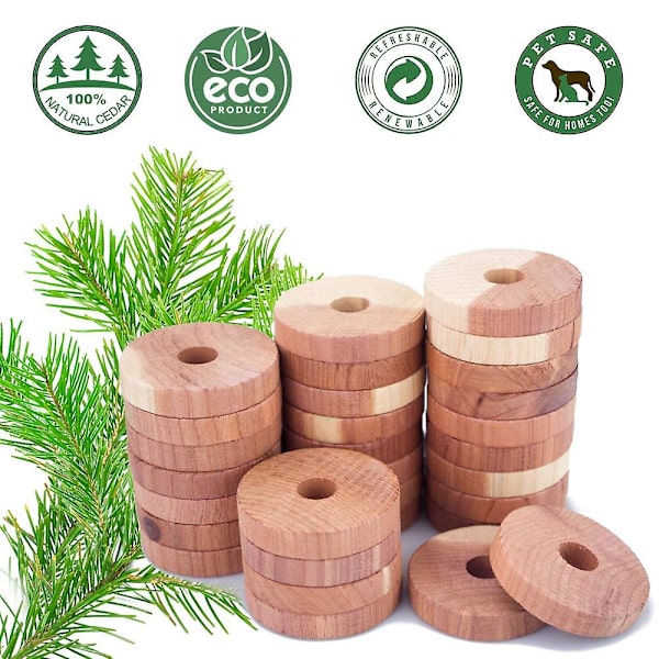 10 Pakke Aromatiske Cedarblokker For Klær Oppbevaring, Naturlig Cedar