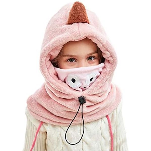 1 stk Rosa Child Vinterlue Skjerf Baby Varme øreklokker Luer tykke