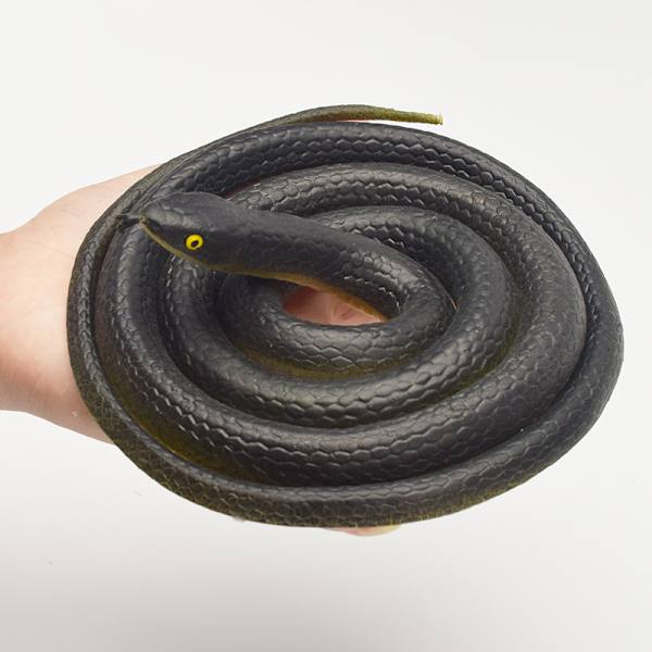 80cm Tricky Legetøj Realistisk Falsk Slange Gummi Have Rekvisitter Joke Pr