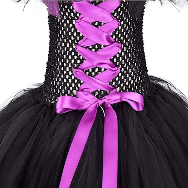 OBEEII Maleficent-asu tytöille Halloween-karnevaaliin Tutu-mekko wit