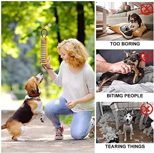Hundtugg i jute, hundbitleksak