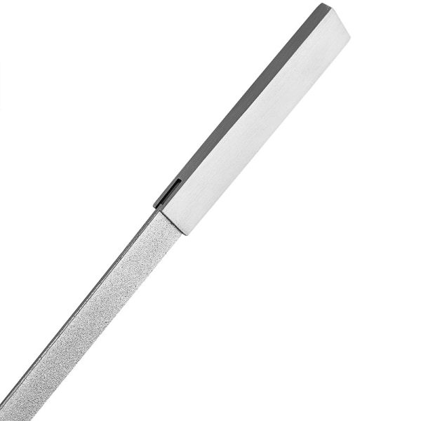 2 stk. Diamant Neglefil i Rustfrit Stål Dobbeltsidet Neglefil Met