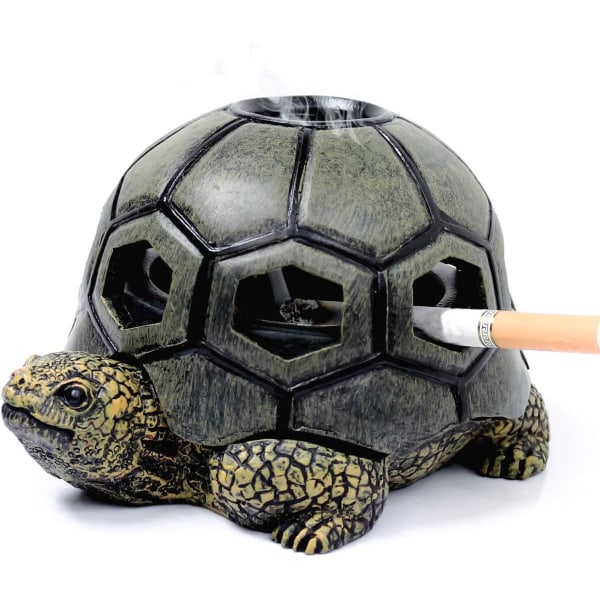 3D Eläinten etanahartsi tuhkakuppi Creative Turtle Tuhkakuppi askartelu koristelu Creative kodin sisustus tuhkakuppi (kilpikonna)
