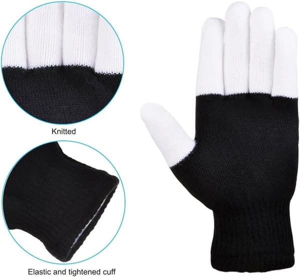 LED-lysende handsker/farverige, LED Rave-belysning blinkende/Multi Col