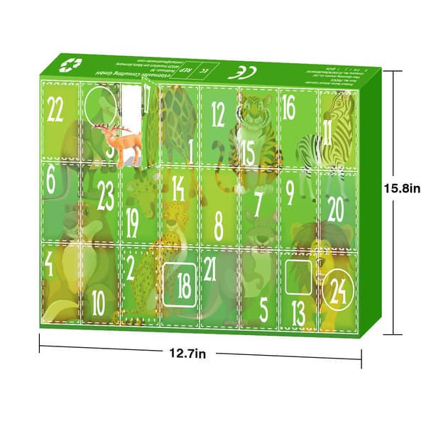 Nedtælling til jul, blind box, 24 nedtælling til dyreverdenen,