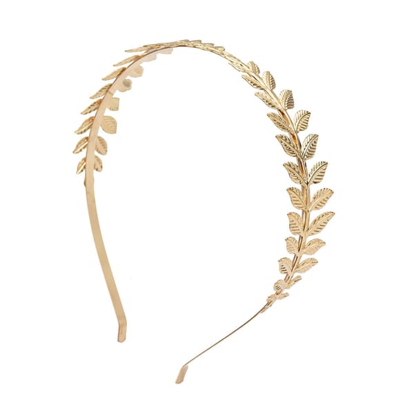 Gudinna Grekisk Guld Blad Krona Hårprydnad