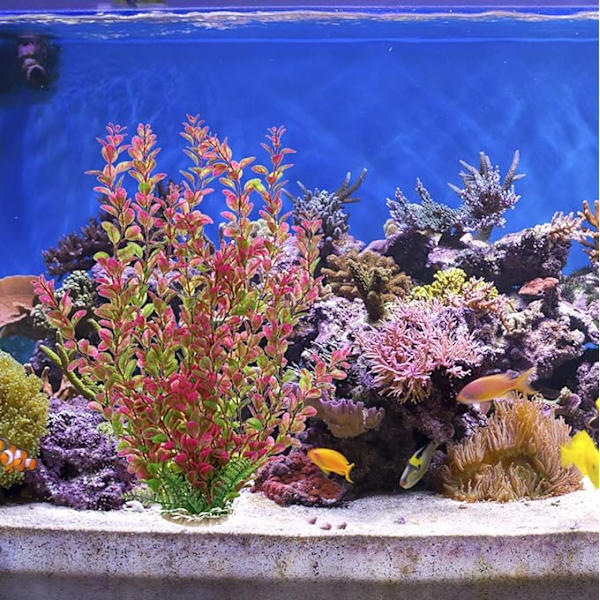 45cm kunstig plante plast fiskeakvarium dekorasjon 1 enhet (Pa