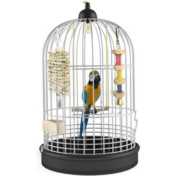 Sæt med 8 fugletyggelegetøj, papegøjetøj, burlegetøj til parakitter, kakaduer, conures, undulater, kakaduer, araer, finker, små kæledyr