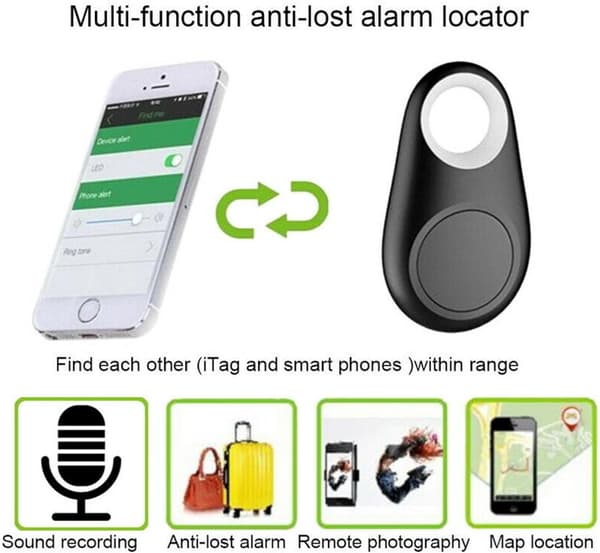 Smart Tracker Nøgle Finder Locator Bluetooth Trådløs Anti-Tabt Ala
