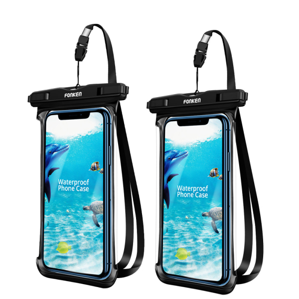 IPX8 vattentät smartphonepåse [2-pack], vattentät telefonväska