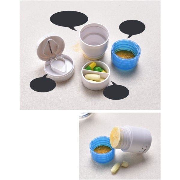 3 in 1 Multifunction Pill Crusher, Portable Pill Crusher, Pill Cu