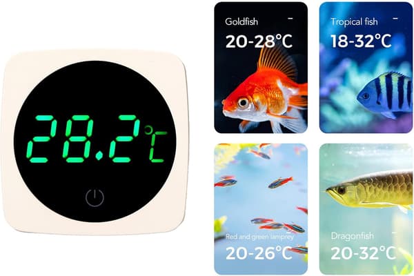 Akvarie Termometer, LED Digital Display Termometer, 0,1℃ Hög