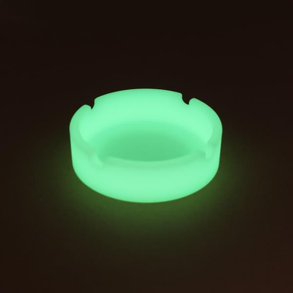 Luminous silikone gel askebæger lys cirkulær askebæger røg conven