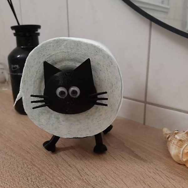 Kitty The Toilet Cat - Toalettpappershållare, Toalettpappershållare F