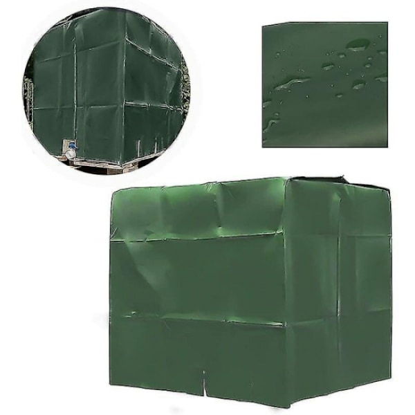 120x100x116cm (grön) Skydd, Ibc-skydd för 1000l tank, Vattentank