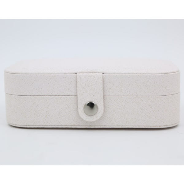 Smykkeskrin 16x11x5 cm PU læder Hvid